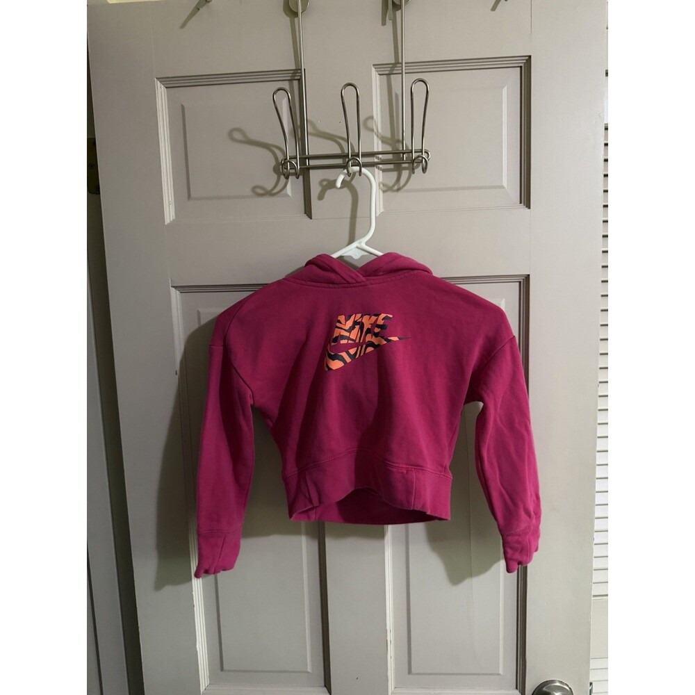Girls Standard Fit Nike Hoodie Pullover Size Small Pink